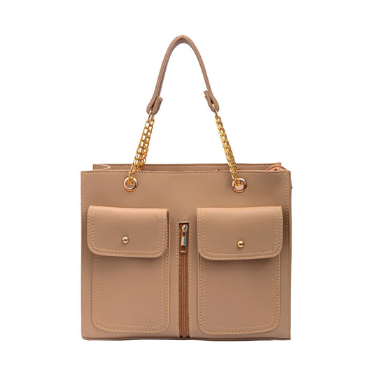 Double Pocket Bag Black Cream