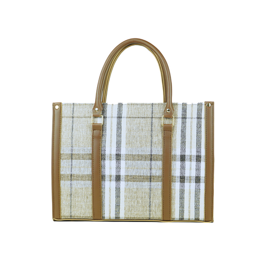 Check Box Bag (Brown)