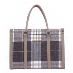 Check Box Bag (Mehroon)