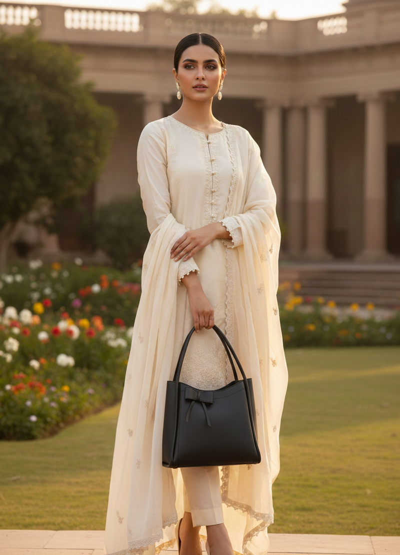 Black  Florence Tote Bag