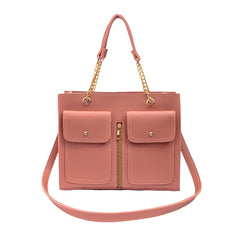 Double Pocket Bag Black Pink