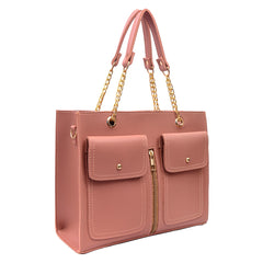 Double Pocket Bag Black Pink