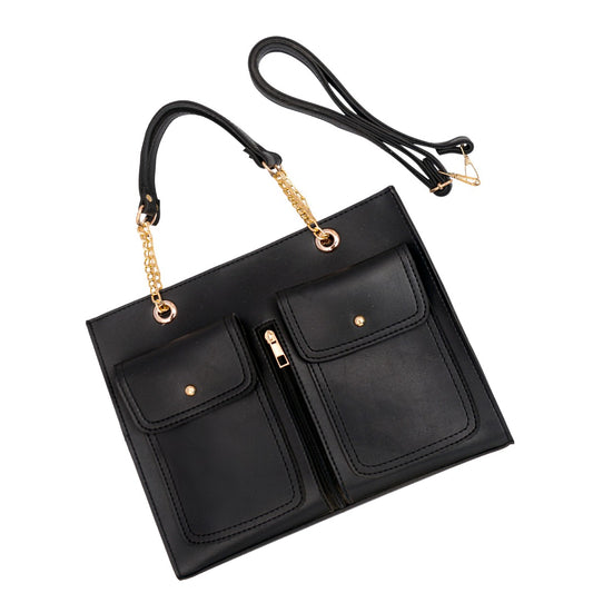 Double Pocket Bag Black