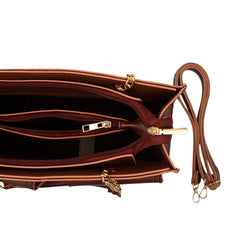 Double Pocket Bag Black Maroon