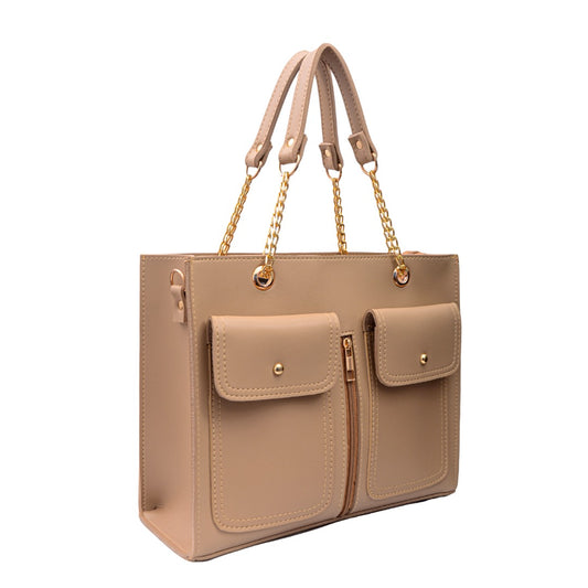 Double Pocket Bag Black Cream