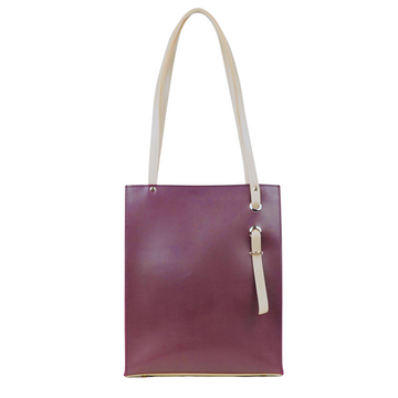 Pixta Bag (Mehroon with Cream straps)